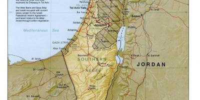 Mapa israel geografia 