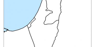 Mapa israel hutsik