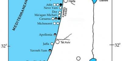 Mapa israel portu