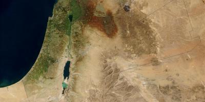 Mapa satelite israel 