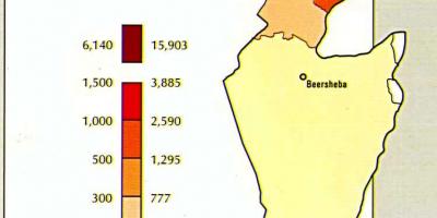 Mapa israelgo biztanleria